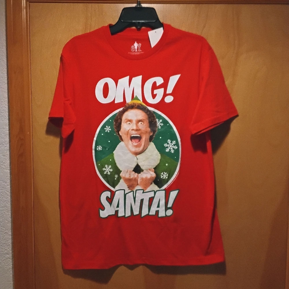 NWT ELF Red Graphic Tee M Firm Price